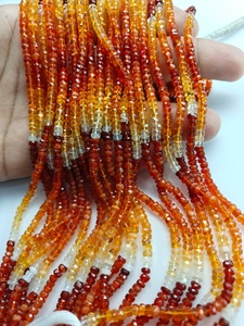 Perles Rondelles Facettées en Opale de Feu Mexicaine 2026 en Gros, de 3mm à 6mm, pour la Fabrication de Bijoux Fins, Colliers, Bracelets et Boucles d'Oreilles Personnalisés - Product Image 4