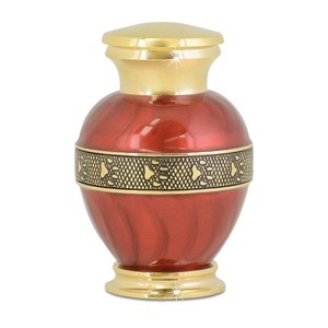 Urne funéraire en laiton pour animaux de compagnie, artisanale, élégante, pour commémorer et ranger les cendres, décoration d'intérieur. - Product Image 1