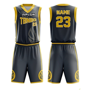 Wholesale Basketball Jersey Sports Suit Custom Top Quality Printed Logo Name Basketball Uniforms - Product Image 1