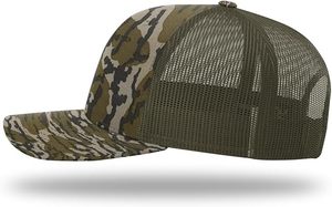 Casquette de baseball snapback 5 panneaux style camouflage avec visière incurvée et maille respirante, haute qualité, vente en gros 2026 - Product Image 5