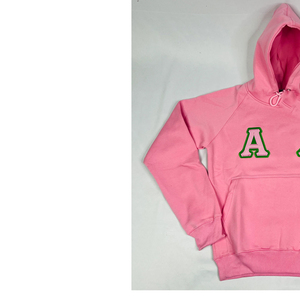 เสื้อฮู้ดดี้โอเวอร์ไซส์ Greek Life ปักตัวอักษรตามสั่ง ผ้าฝ้ายฟลีซ แฟชั่นสำหรับชมรมนักศึกษา Alpha |   คาปา |   อัลฟ่า - Product Image 2