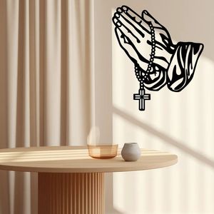CIFbuy Croce Gotica in Metallo Nero, Decorazione da Parete Verticale per Preghiera e Fede, per Camera da Letto, Soggiorno, Ufficio, Cucina, Decorazione di Halloween - Product Image 6