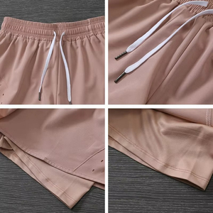 Pantalones cortos transparentes de malla para mujer, ropa de club sexy, pantalones cortos elásticos con cintura elástica, moda femenina - Product Image 3