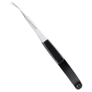 Ciseaux à sourcils professionnels en acier inoxydable courbé avec logo personnalisé HARBOR INDUSTRY, outil de maquillage pour droitiers, manche noir - Product Image 6