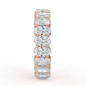 Bague en or blanc massif avec diamants de laboratoire, plaquée rhodium, multi-pierres, boucle sans soudure, lot calibré, fournisseur de bijoux fins - Product Image 5