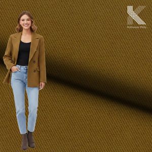 Fabricante OEM de Ropa al por Mayor: Chaqueta Blazer Cruzada para Mujer de Algodón Twill Pesado de 385 g/m² - Product Image 2
