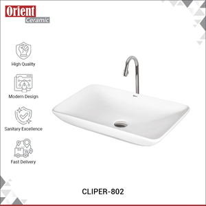 Lavabo de Cerámica Blanco Ecológico para Hogar y Villa, de Alta Calidad, Suministro Directo de Fábrica, de la India - Product Image 2