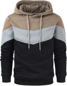 Sudadera con capucha OEM personalizada de algodón grueso para hombre, estilo oversize holgado con paneles y hombros caídos, manga larga para la temporada de otoño - Product Image 1