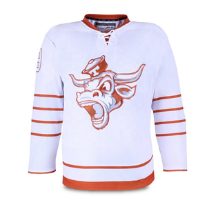 Custom Made Breathable Lightweight Sleeveless V-neck Unisex Adult Ice Hockey Jersey Polyester Sublimated Team Wear Uniform - Product Image 6
