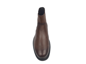 Botas Chelsea de Piel de Oveja Marrón, Punta Redonda, Sin Cordones, Suela Antideslizante de TPR, Cómodas y Suaves para Todas las Temporadas - Product Image 2