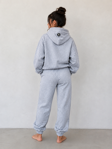 <b>Women</b>’s <b>Grey</b> Hoodie Sweatpants Set Graphic Print Relaxed Fit Casual <b>Tracksuit</b> Two Piece Apparel Unisex Sweatshirt - Product Image 4