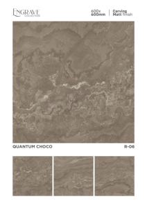 Azulejos de porcelana con superficie tallada de 24X24, creados para brindar confort táctil, textura organizada y una armonía refinada en el suelo. - Product Image 4