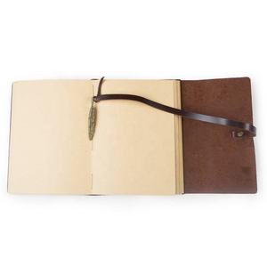 Eco Friendly Genuine Leather <b>Journal</b> Vintage Antique Handmade Cotton Deckle Edge Paper Blank Notebook Leather <b>Writing</b> <b>Journal</b> - Product Image 2
