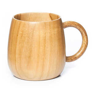 แก้วกาแฟย่อยสลายได้เป็นมิตรกับสิ่งแวดล้อม แก้วน้ำชาขนาดเล็ก ทำจากไม้ธรรมชาติ พร้อมสลักโลโก้ตามสั่งและหูจับ - Product Image 6