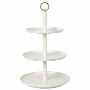 Soporte de Servicio Galvanizado de Tres Niveles, Estilo Rústico, Bandeja Metálica de 3 Niveles para Pastel, Postre, Aperitivos, Cupcakes y Fiestas - Product Image 6