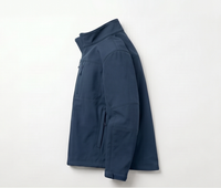 Veste d'hiver utilitaire pour homme en polaire enduite, légère, chaude, imperméable, coupe-vent, avec logo frontal, veste d'extérieur