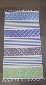 Yarn Dyed Fouta <b>Beach</b> <b>Towel</b> Pareo Manufacturer Front side Polyester Cotton Scarf Back Side <b>Towel</b> 2-in-1 - Product Image 5