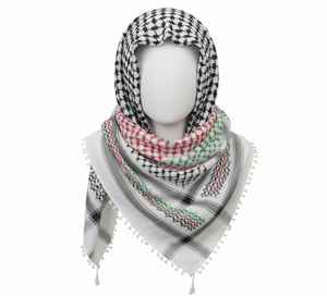 Shemagh Keffiyeh para Hombre |   Pañuelo Ghutra Árabe Tradicional |   Tocado Artesanal a Cuadros de Estilo Oriental |   Camiseta Táctica de Desierto 100% Algodón - Product Image 6
