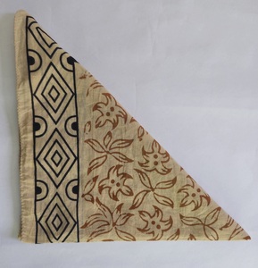 Block Print Bandana Cotton Handmade Wholesale Head <b>Square</b> <b>Scarf</b> Indian Floral Bandana Boho Hair Wrap Striped Border Neckerchief - Product Image 5