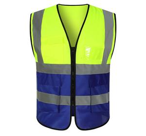 Gilet de chantier réfléchissant réversible personnalisé 2026 haute visibilité OEM pour hommes, vêtements de travail de sécurité pour les ouvriers routiers - Product Image 6