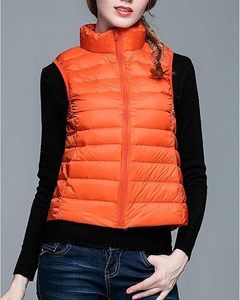 Women's Lightweight <b>Packable</b> Hooded Winter Quilted Puffer <b>Jacket</b> Detachable Sleeves Hat Zipper Closure Waterproof Wool - Product Image 2