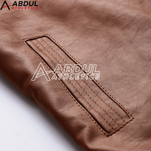 เสื้อแจ็คเก็ตหนังผู้ชายสำหรับฤดูหนาว ดีไซน์เนอร์คุณภาพสูง หนังแท้ สไตล์ไบค์เกอร์ เหมาะสำหรับคนรักแฟชั่นและการสวมใส่กลางแจ้ง - Product Image 5