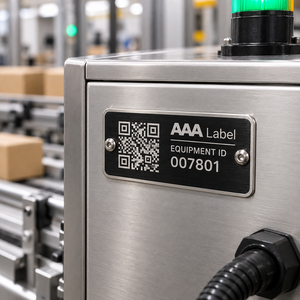 Plaques de numéros de série personnalisées avec code QR, étiquettes gravées en acier inoxydable pour équipement industriel - Product Image 4