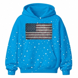 Sweat à capuche oversize de qualité supérieure, tendance, style streetwear, couleur bleu ciel, avec un nouveau design, sweat à capuche en coton - Product Image 3