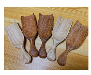 Eco-Friendly Dark Brown <b>Wooden</b> Utensil Set Spoon Fork for Home Restaurant Hotel or Party Wedding Tableware Use - Product Image 3