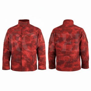 Vêtements pour hommes, chemise à col montant camouflage personnalisée, manches longues, respirante, vêtements de travail en plein air, uniforme, veste à impression personnalisée - Product Image 2