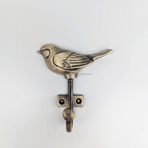 Porte-clés mural vintage en laiton en forme d'oiseau doré, élégant et décoratif, pour la maison ou le bureau, organisateur mural - Product Image 2