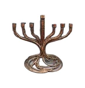 Metal antiguo Menorah Chanukah Menorah/menorah Hanukkah Menorah Portavelas Menorah - Product Image 1