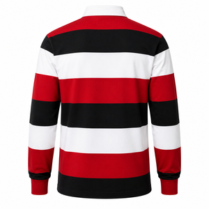 Camiseta de Rugby Casual Personalizada de Manga Larga, Fabricante de Uniformes de Rugby, Impresión Digital OEM, Camisetas Transpirables al por Mayor - Product Image 2