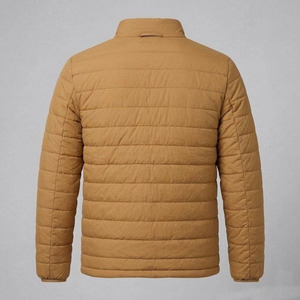 Custom Logo <b>Men</b> <b>Lightweight</b> Puffer <b>Jacket</b> Contrast <b>Black</b> Zipper Quilted Winter Bubble Coat Blanks - Product Image 5