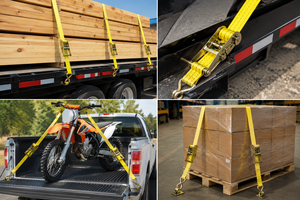 Sangle à cliquet en polyester 50 mm 3000 kg haute résistance pour la logistique et la sécurisation des marchandises – Fournisseur OEM pour grossistes de produits industriels - Product Image 2