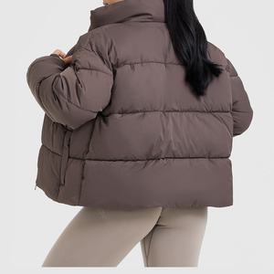 Solid Color Women Slim Fit Plain Blank New Design Puffer Down <b>Jacket</b> for Ladies Long Sleeves Puffer <b>Jacket</b> - Product Image 4