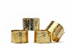 Anneau de serviette en métal minimaliste pour la décoration de table, réception de mariage, banquet, restaurant, mise en scène de table élégante - Product Image 3