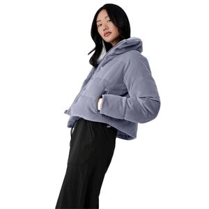 High Quality Custom Front Women Winter Outdoor Sports Knitted Puffer Jackets Zipper Fashion Warm <b>Waterproof</b> Reversible Nylon - Product Image 5