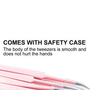 แหนบต่อขนตา สแตนเลสสตีล ป้องกันไฟฟ้าสถิต แข็งพิเศษ ความแม่นยำสูง พร้อมปลายไฟเบอร์ อุปกรณ์แต่งหน้า - Product Image 2