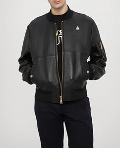 Chaqueta Bomber de Cuero de Alta Calidad para Hombre, Chaquetas de Cuero para Hombre, Artículo de Moda 2026: Chaqueta Bomber - Product Image 4