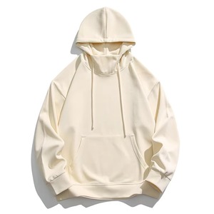 Sweat-shirts à capuche en coton uni surdimensionnés sur mesure pour hommes, pull-overs en gros grandes tailles, sweats à capuche et sweat-shirts pour hommes - Product Image 5