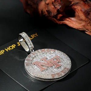 Fashion Jewelry Luxury Custom Name Letter <b>Pendant</b> VVS Moissanite 925 <b>Silver</b> 18K Gold Plated Hip Hop <b>Initial</b> Letter <b>Pendant</b> - Product Image 5