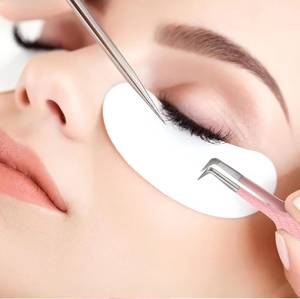 Pince à épiler de précision rose Morje Surgical en acier inoxydable à pointe lisse 10 mm pour extension de cils - Product Image 2