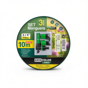 Manguera con Conector de 10m 3/4, Mangueras y Enrolladores de Jardín, Tubería de Agua Premium para Uso en Exteriores - Product Image 1