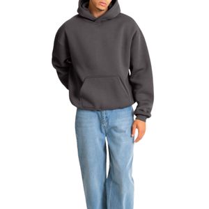 Custom Heavyweight Oversized Hoodie <b>Men</b> 500 GSM Cotton Fleece Blank <b>Pullover</b> Streetwear OEM ODM Wholesale Wear - Product Image 3