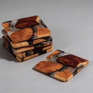 Best Wood & Resin Eco-Friendly Multi-functional Tea Coasters Natural <b>Log</b> <b>Cut</b> Slice Durable Home Decoration Mats & Pads - Product Image 1