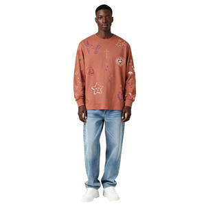 เสื้อยืดแขนยาวผู้ชายทรงปกติ คอโอ ผ้าฝ้าย 100% ปรับแต่งได้ เป็นมิตรกับสิ่งแวดล้อม ระบายอากาศได้ดี สไตล์ลำลอง - Product Image 2