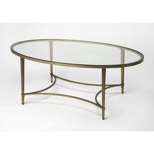 Table basse moderne en verre trempé avec base en acier inoxydable écologique, meubles en métal pour salon, usage domestique et hôtelier - Product Image 4