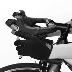 Gants de cyclisme personnalisés à doigts entiers pour le cyclisme en extérieur avec tissu anti-humidité et protection rembourrée – Vente en gros - Product Image 3