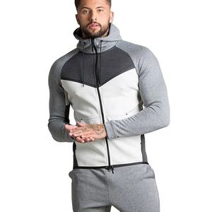 En gros 100% Polyester Tech Polaire Sportswear Suite Hommes Fermeture Éclair Jogging Costumes Ensemble Plus La Taille Swearsuits pour le Printemps - Product Image 2